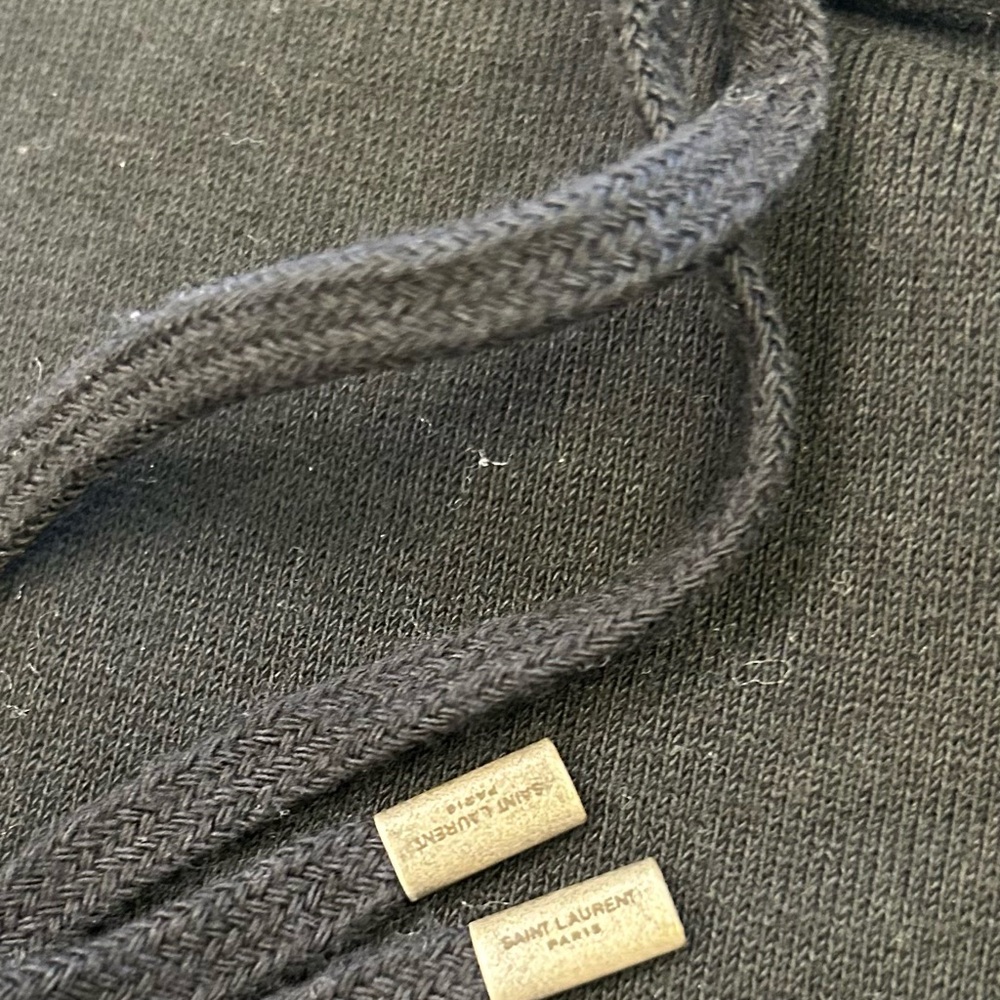 Saint Laurent Logo Hoodie – Black - Picture 5 of 12
